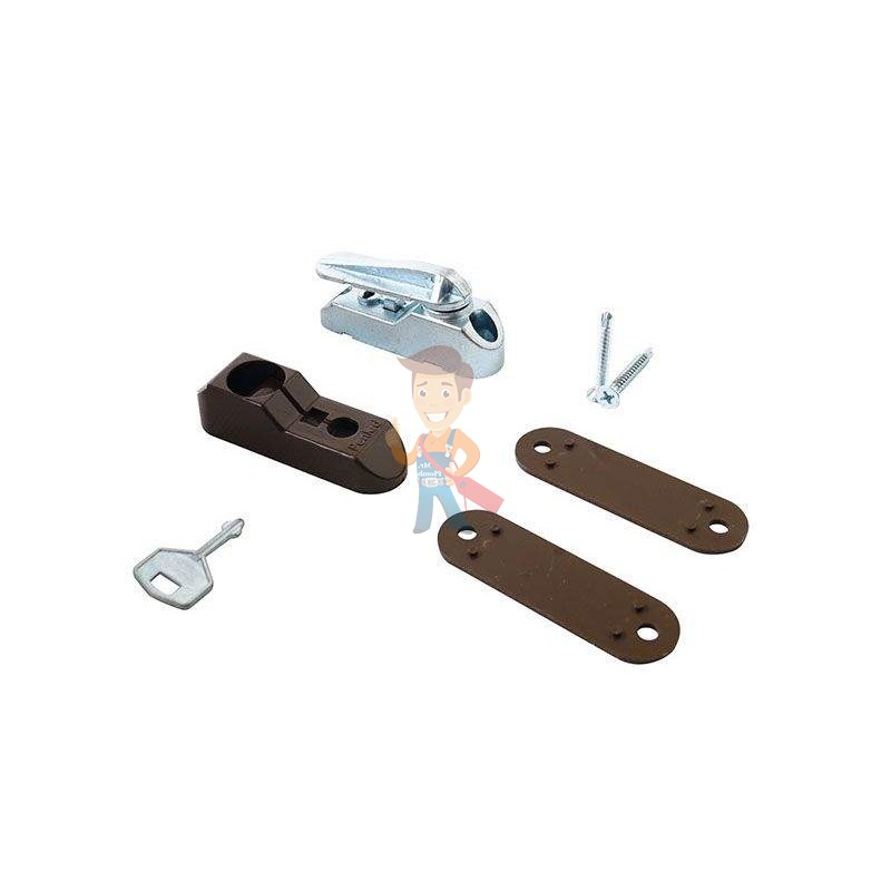 Защёлка - блокиратор Sash Lock коричневая - фото 2